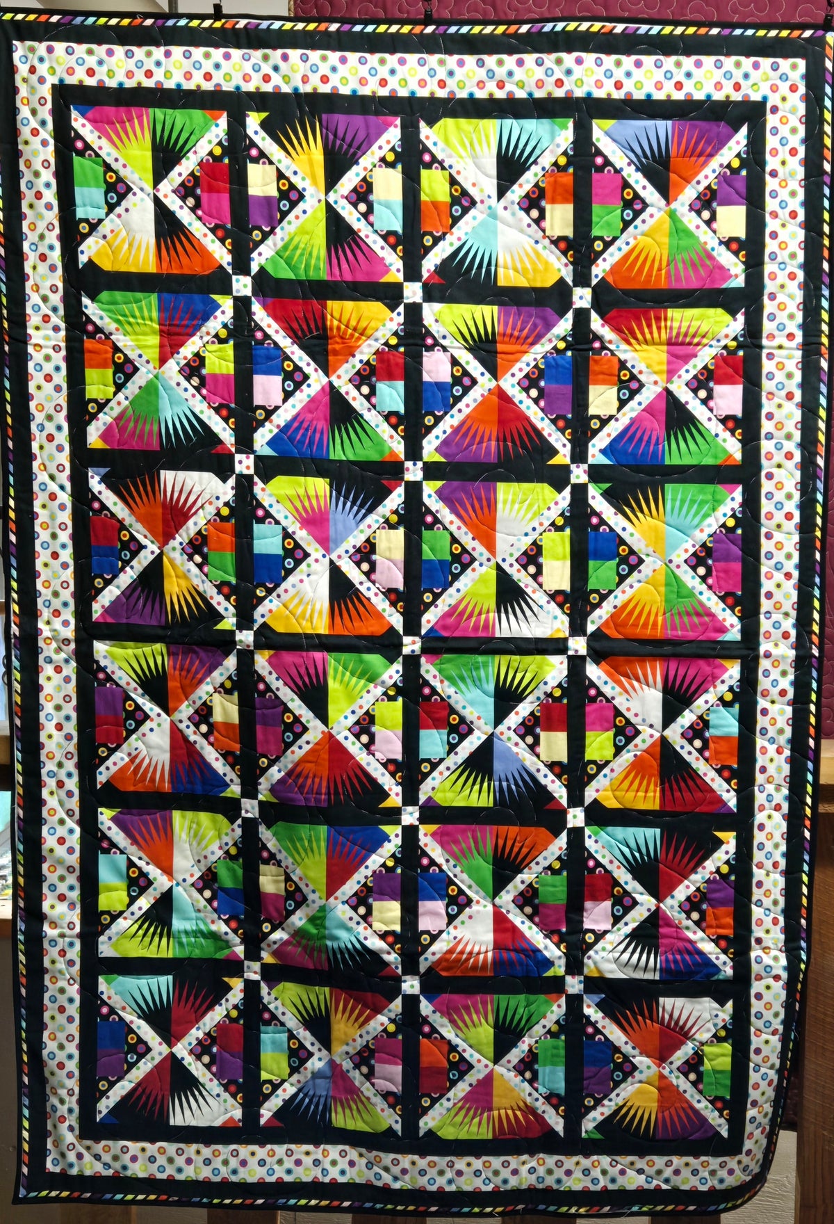 Store Sample- Lap Quilt- Funky