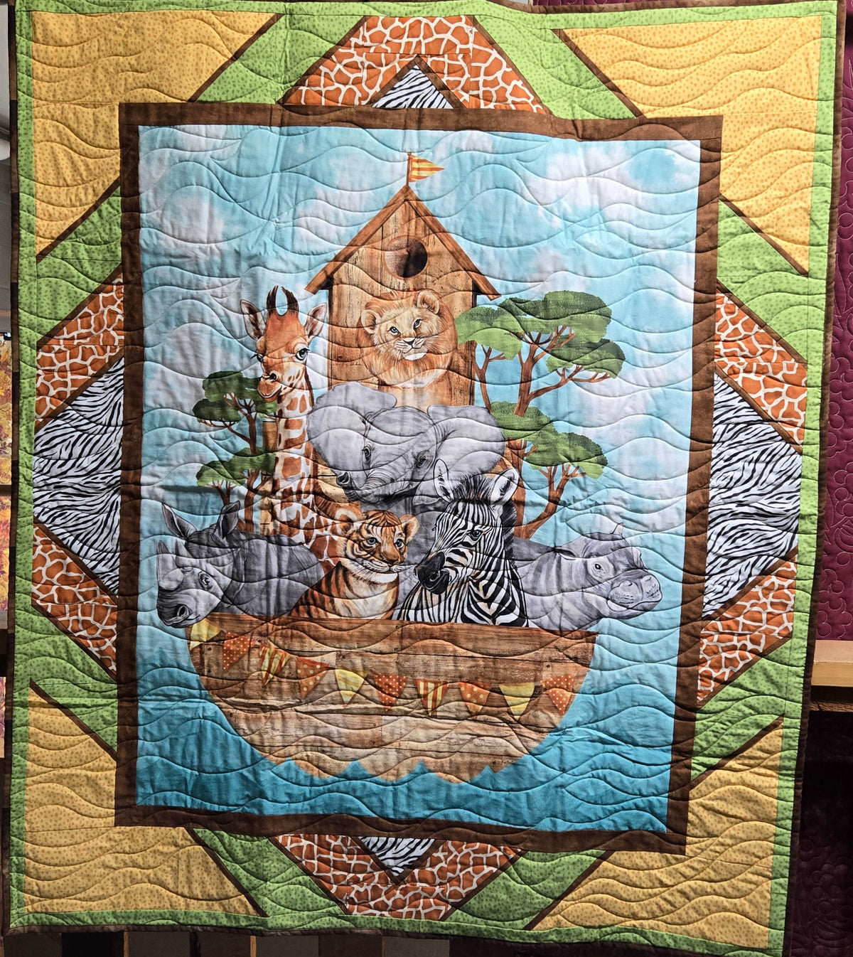 Store Sample- Baby Quilt- Noah's Arc