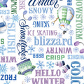 Snowflake Wishes - Nicole DeCamp - Wintery Words White - 15189-09
