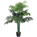 3.5 Foot Artificial Areca Palm Tree, 5 Trunk Silk Palm with Planter