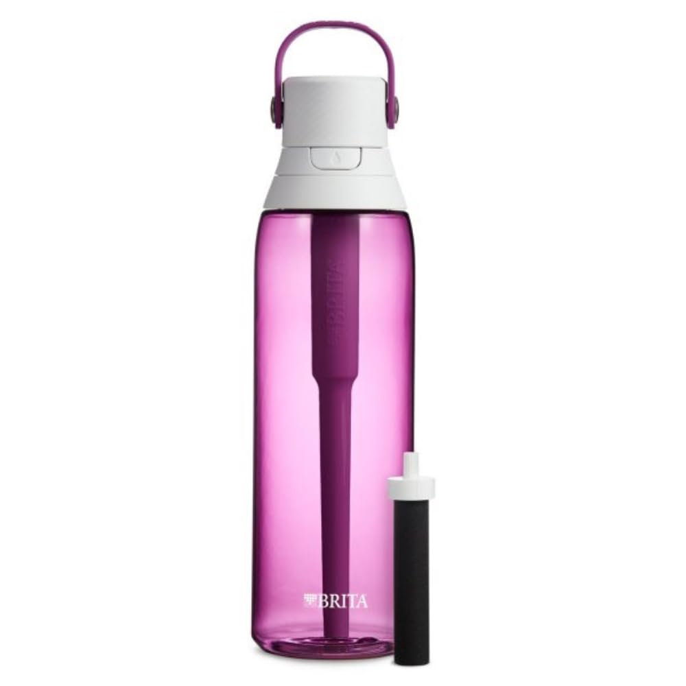 Brita Filtering Water Bottle with Straw, BPA-Free Water Bottle for Sports, Travel or Hiking, Easy-carry loop, Leak-proof lid, 26 Oz, Orchid 🍁 All In One Marketplace Canada