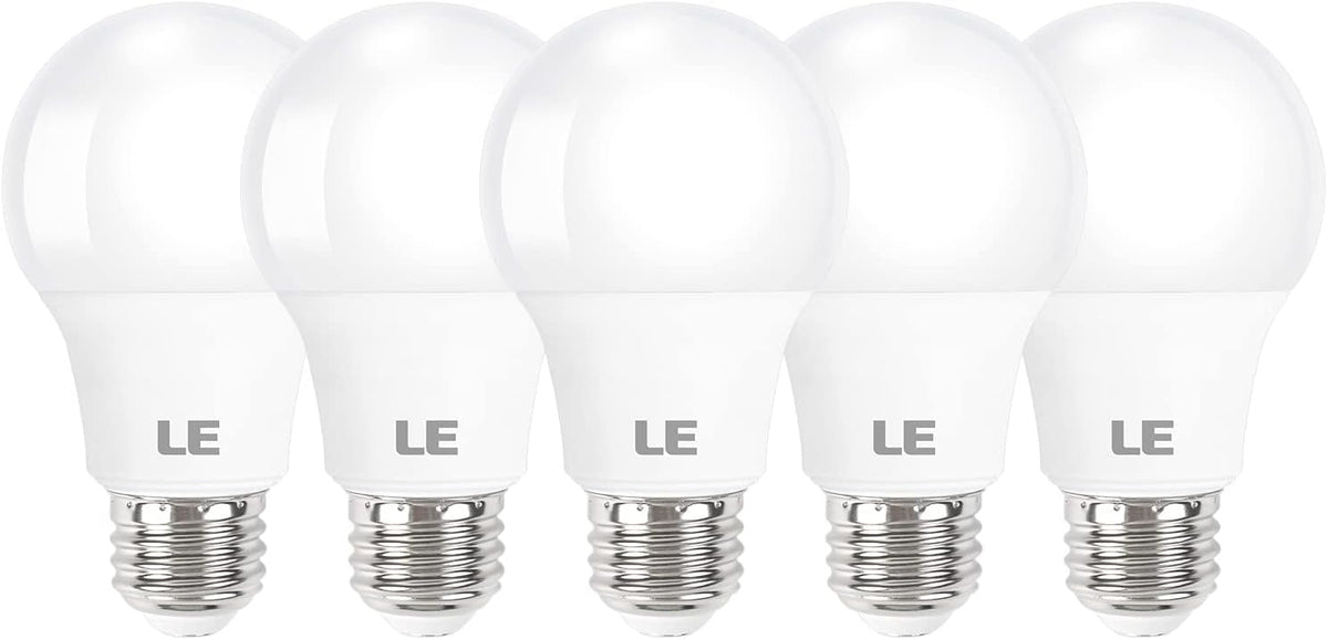 Lepro LED Light Bulbs, 2700K Soft Warm White LED Bulb 60W Equivalent, Non-Dimmable, A19 E26 Standard Medium Base, 10000 Hour Lifetime, UL Listed, 9 Watt, 5 Packs 🍁 All In One Marketplace Canada
