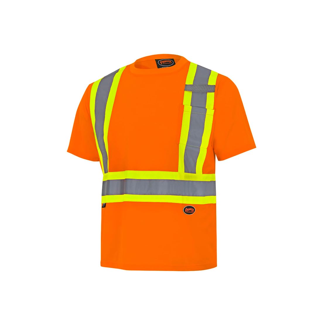 Pioneer Hi-Vis Work T-Shirt — Class 2, Orange, Medium