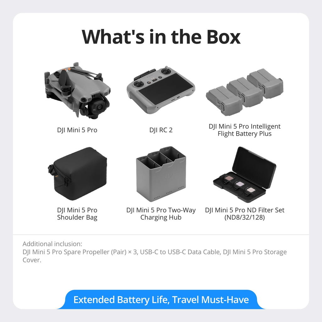 DJI Mini 5 Pro Fly More Combo Plus With DJI RC 2, 1-Inch CMOS 🍁 All In One Marketplace Canada