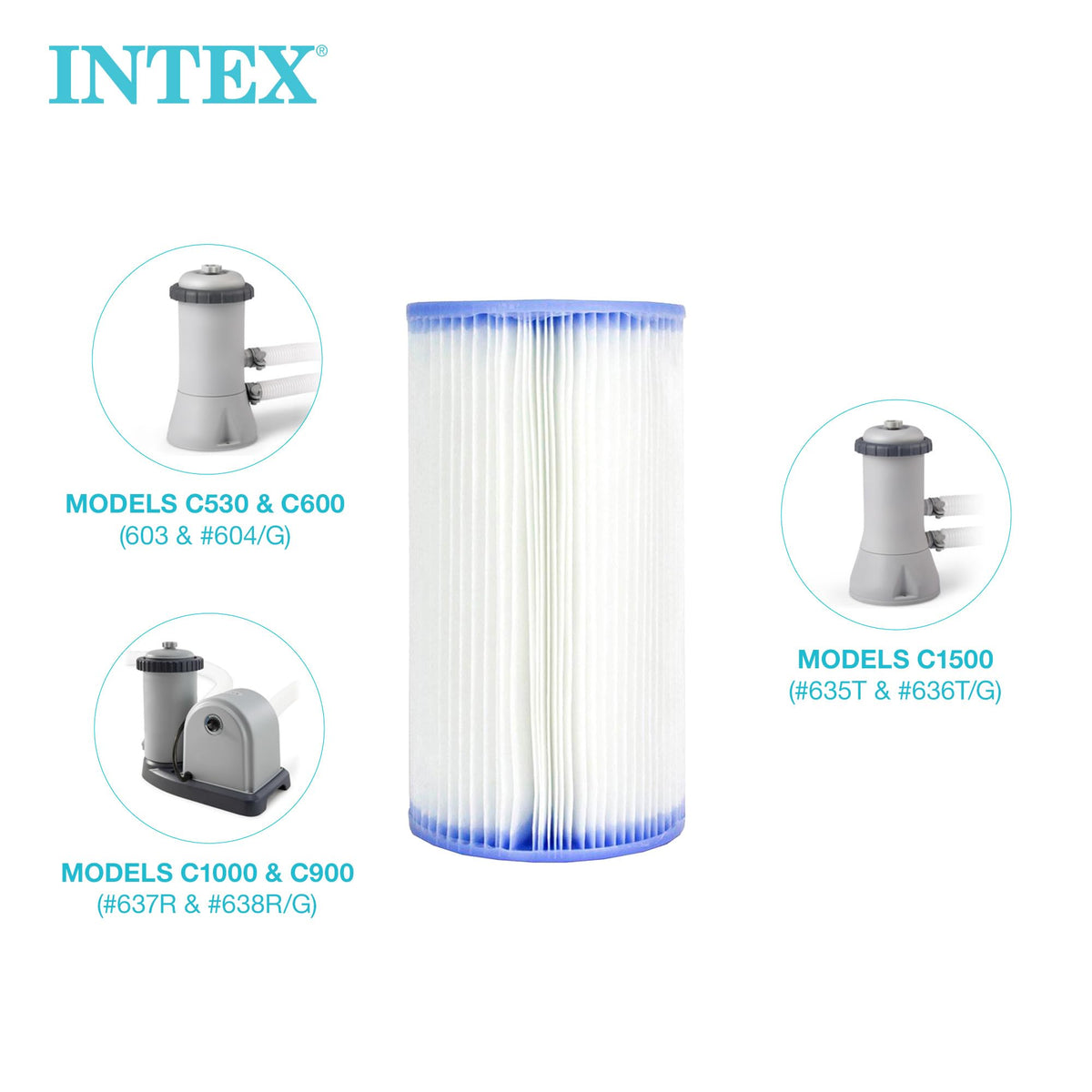 INTEX 29002E Type A Pool Filter Cartridge: for INTEX Filter Pumps – Easy-to-Clean – Dacron Paper – Efficient Filtration – Two Pack 🍁 All In One Marketplace Canada