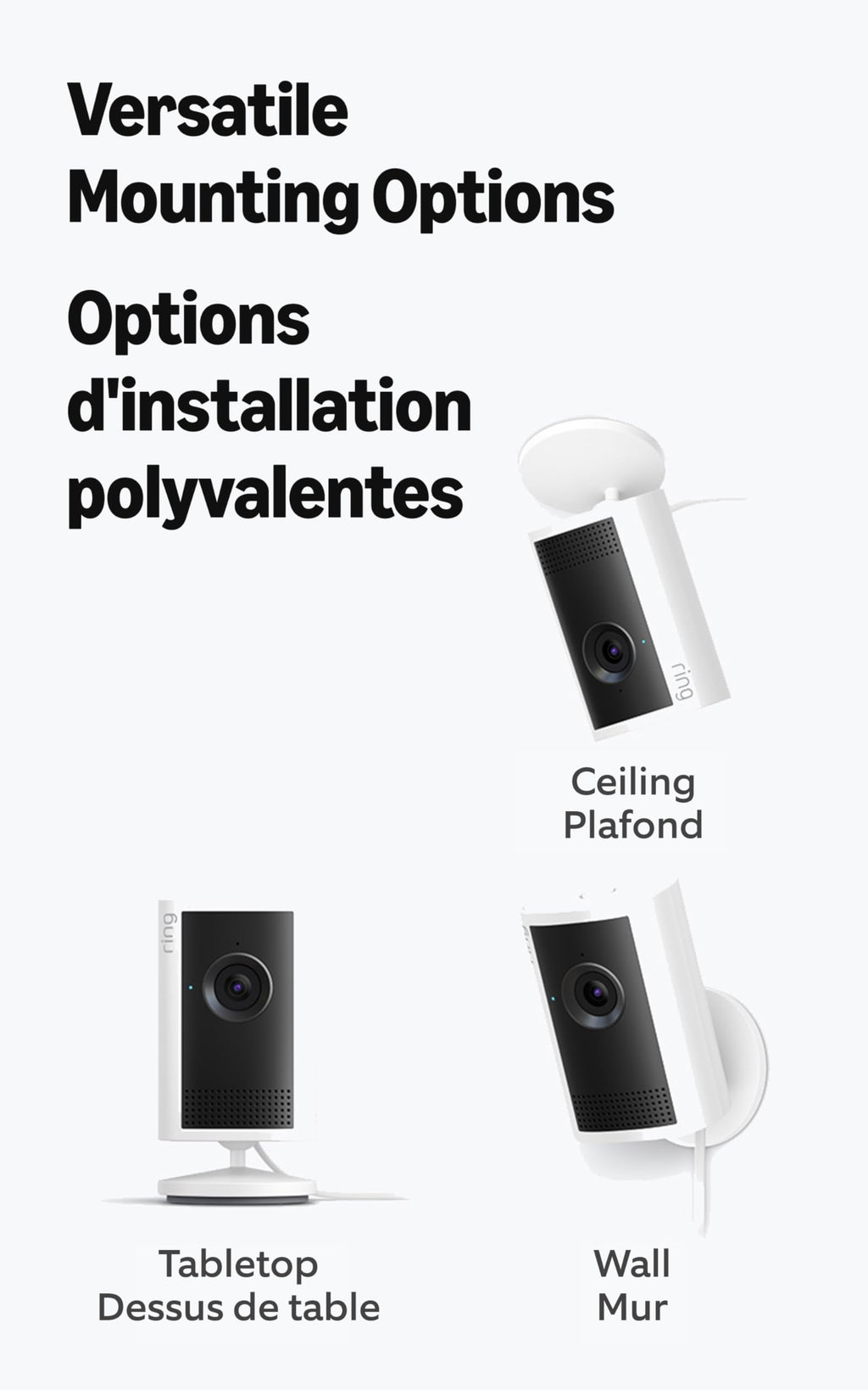 Ring Indoor Cam Plus (Newest Model) — Retinal 2K for crisp, true-to-life video quality, 4x Enhanced Zoom, Low-Light Sight, White 🍁 All In One Marketplace Canada