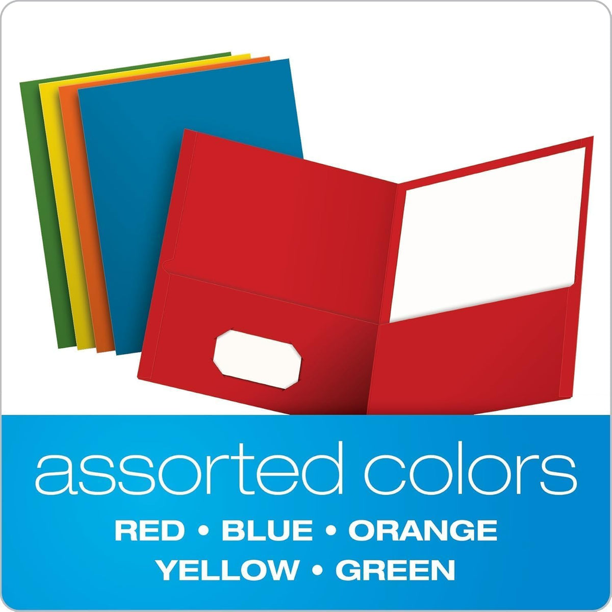 Oxford Twin Pocket Folders, Letter Size, Assorted Colors, 25 per Box (57513EE) 🍁 All In One Marketplace Canada