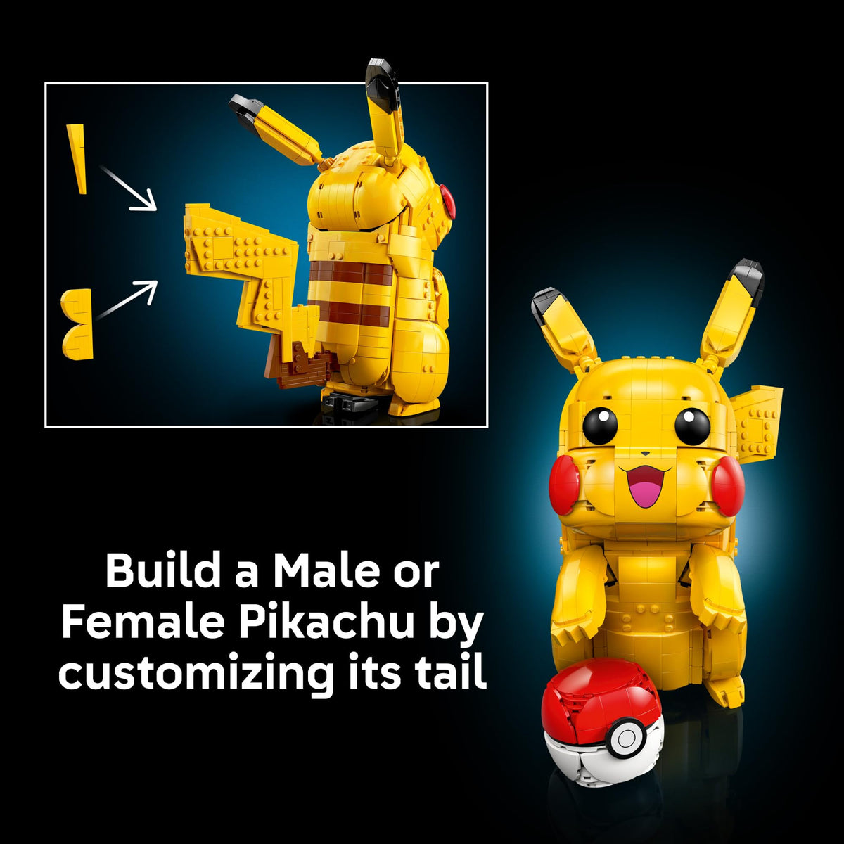 LEGO Pokémon Pikachu and Poké Ball - Collectible Building Sets for Adults, Ages 18+ - Pokémon Figure for Display - Desk, Shelf or Office Decor - Gift for Men & Women - 72152 🍁 All In One Marketplace Canada
