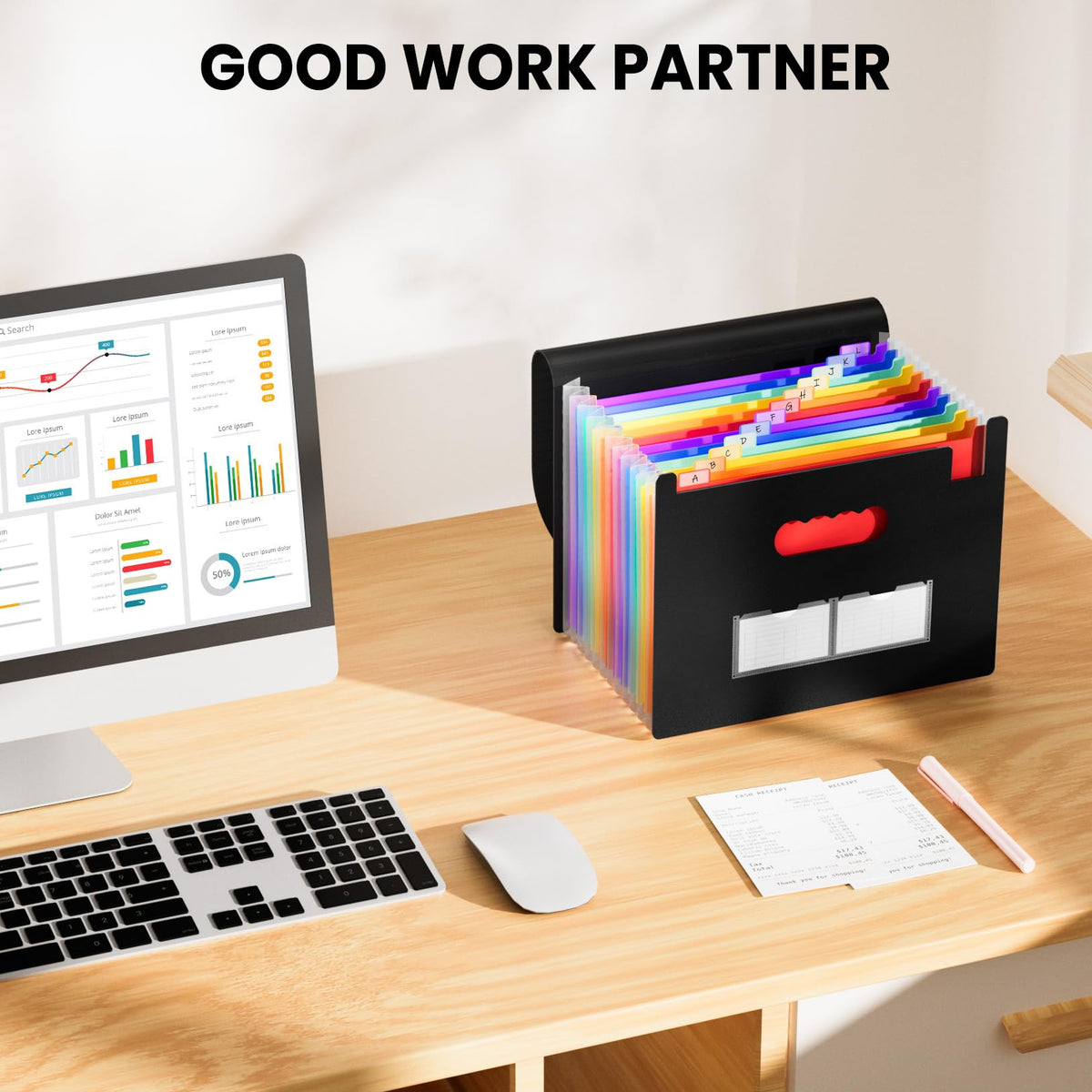 Sooez Accordion File Organizer, 13 Pockets Expanding File Folders, Portable Monthly Paper Bill Tax Receipt Organizer, Letter A4 Size Document Holder with Blank Labels, Black 🍁 All In One Marketplace Canada