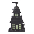 SKL Home Halloween Haunted House Glow-in-The-Dark Soap Dispenser, Black