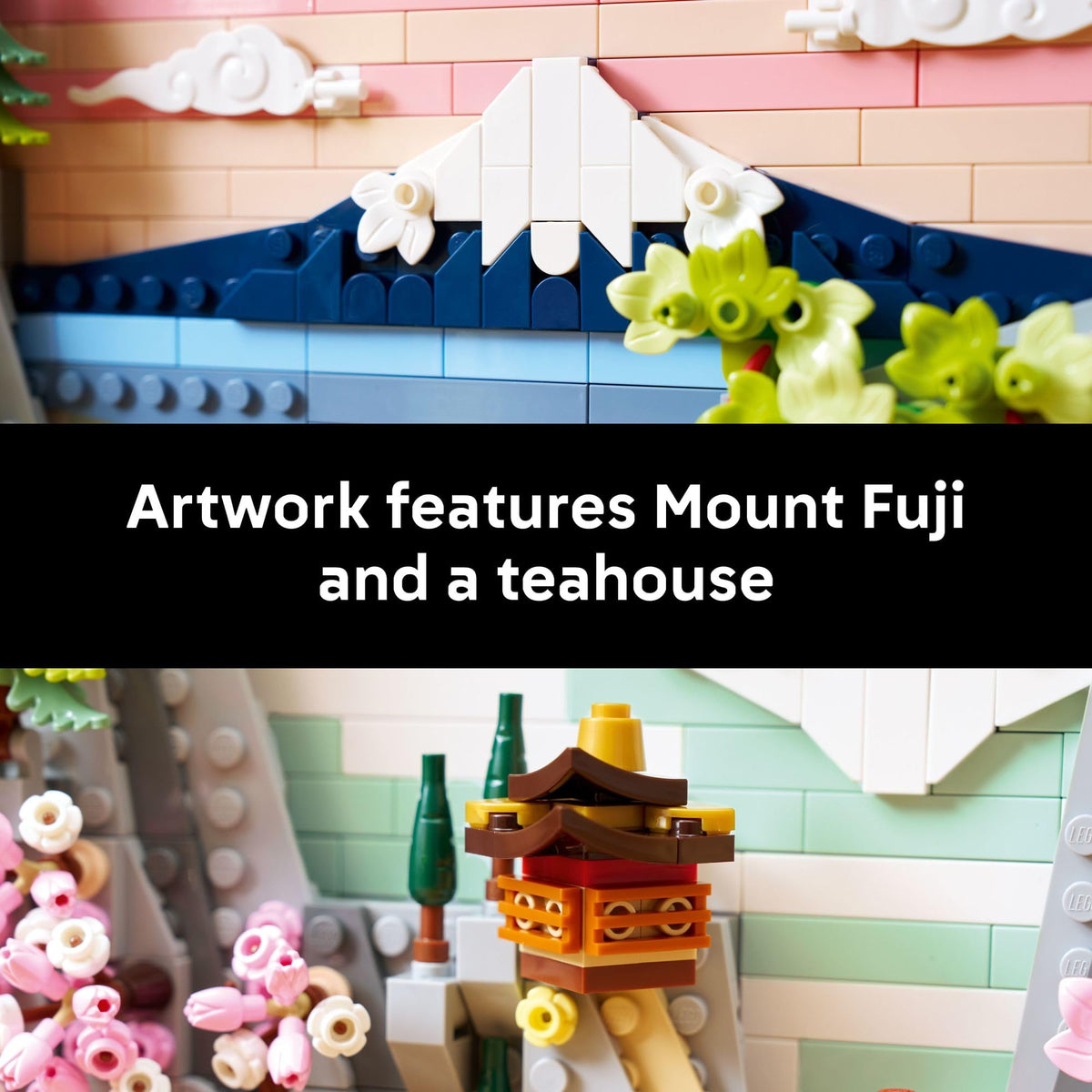 LEGO Art Japanese Cherry Blossom Landscape Building Set for Adults - Room Decoration & Gift for Women & Men, Ages 18+ - Framed Wall Decor, Stand or Hang to Display - 31218 🍁 All In One Marketplace Canada