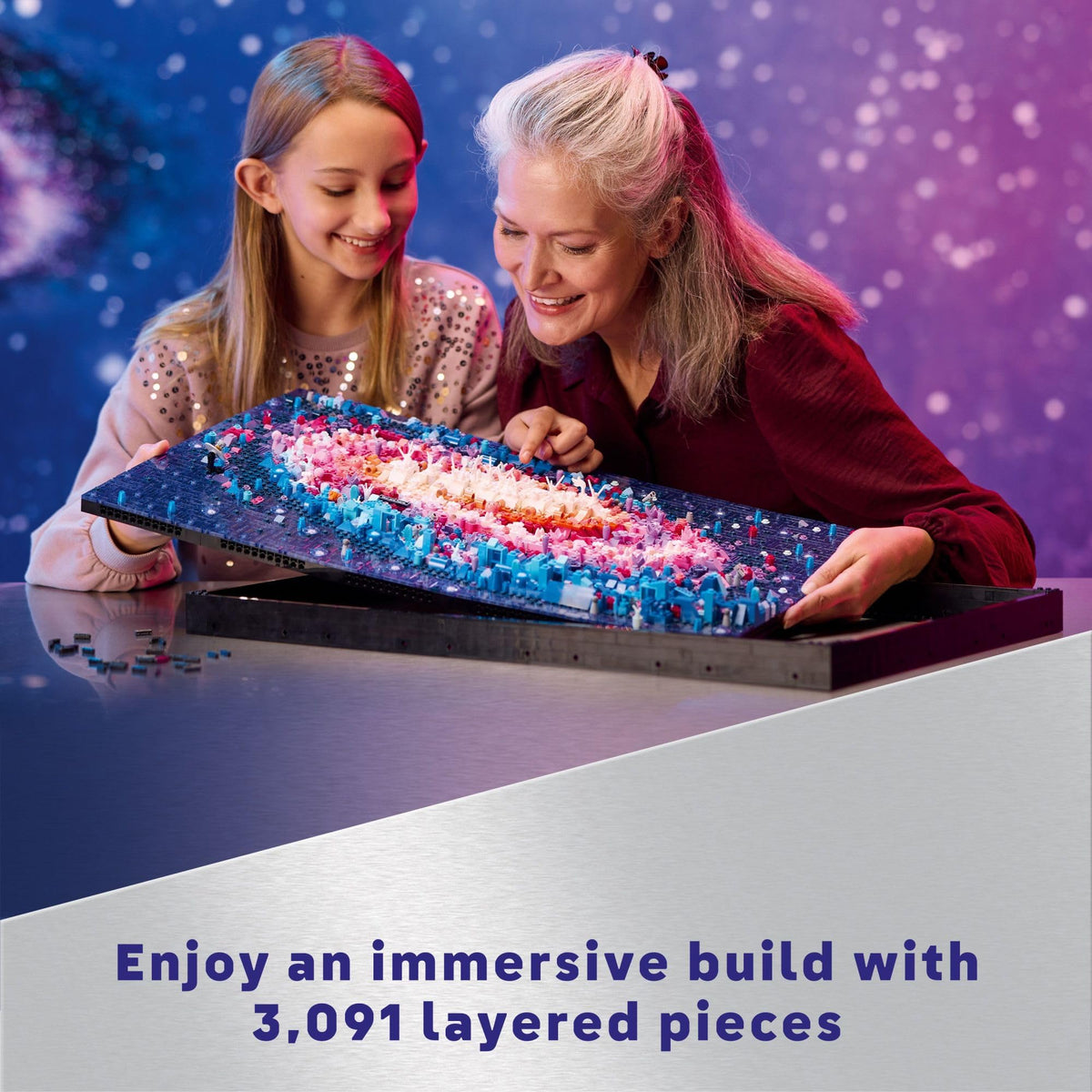 LEGO Art The Milky Way Galaxy Wall Art Décor, Space and Astronomy Gift, Building Set for Adults, Creative Activity for Art and Design Lovers, Home Décor Ideas for Living Room, 31212 🍁 All In One Marketplace Canada