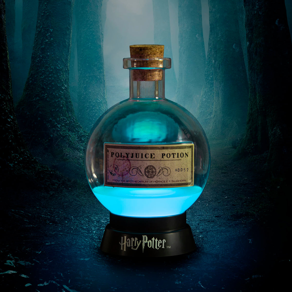 Fizz Creations Harry Potter Large Potion Mood Lamp Multicolor. Polyjuice Potion Lamp. LED Illuminated Color Changing Night Light. Halloween Decorations.