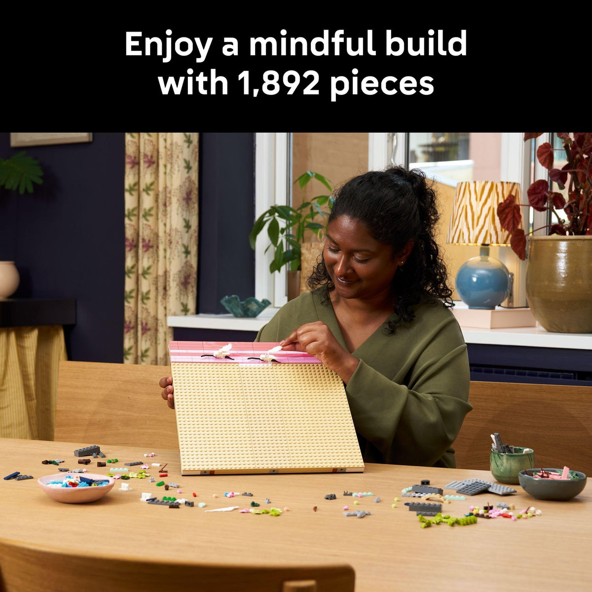 LEGO Art Japanese Cherry Blossom Landscape Building Set for Adults - Room Decoration & Gift for Women & Men, Ages 18+ - Framed Wall Decor, Stand or Hang to Display - 31218 🍁 All In One Marketplace Canada