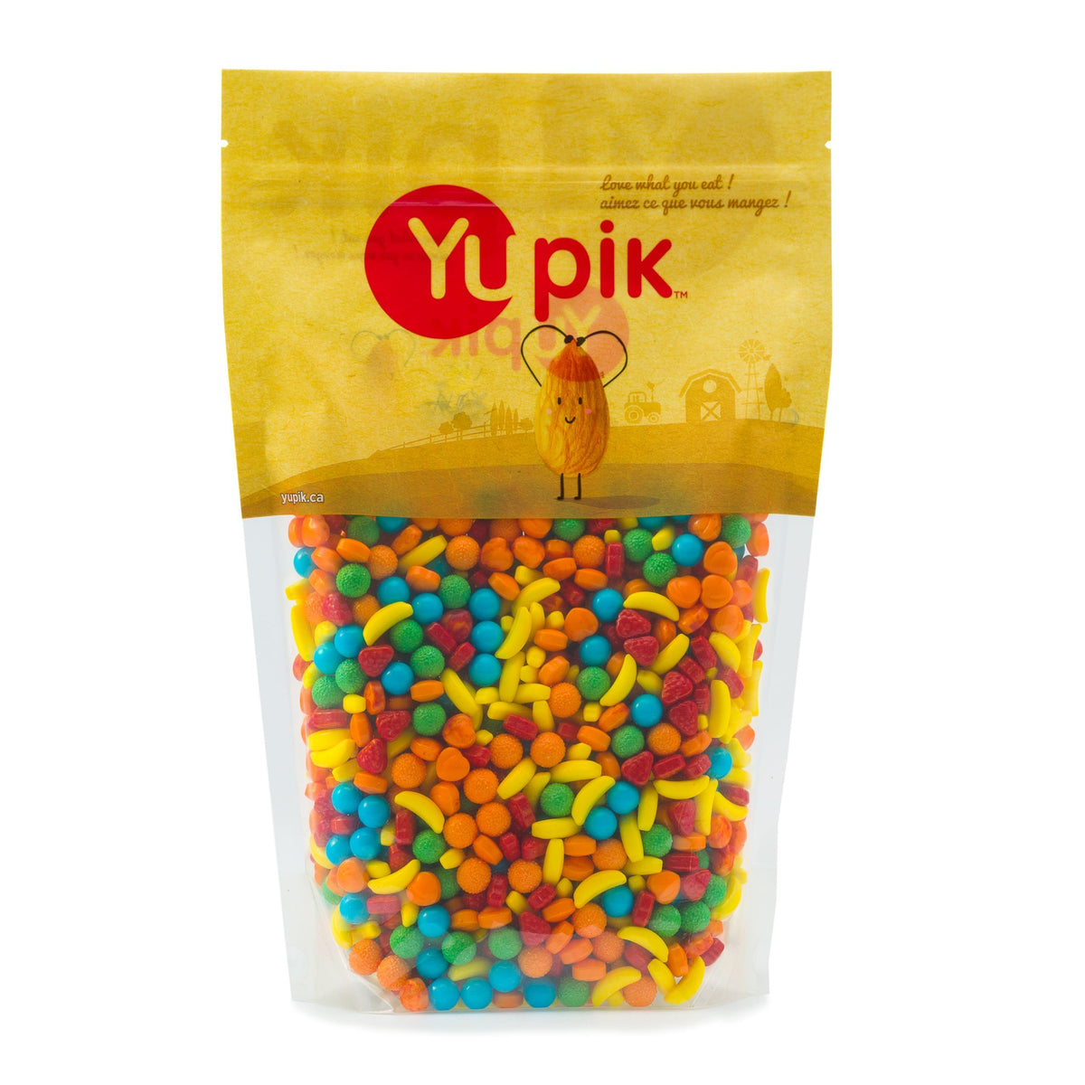 Yupik Mini Fruit Shaped Pressed Candies, 1 kg , 6 Count, Kosher, Nitwitz Candy, Multicolored, Fruity Flavors, Candy Machine Refills, Fun & Nostalgic, Ideal for Gifting, Halloween & Holidays