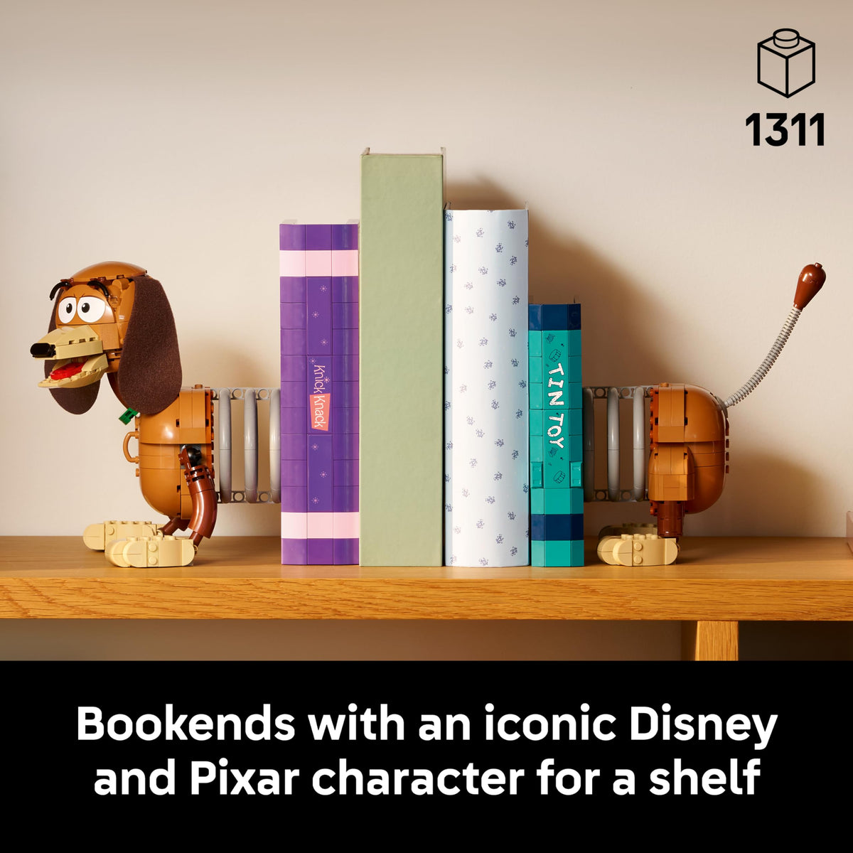 LEGO Disney and Pixar Toy Story Slinky Dog Bookends - Building Set for Adults, Ages 18+ - Disney Gifts for Fans - Bedroom, Shelf or Office Decor - 43301 🍁 All In One Marketplace Canada