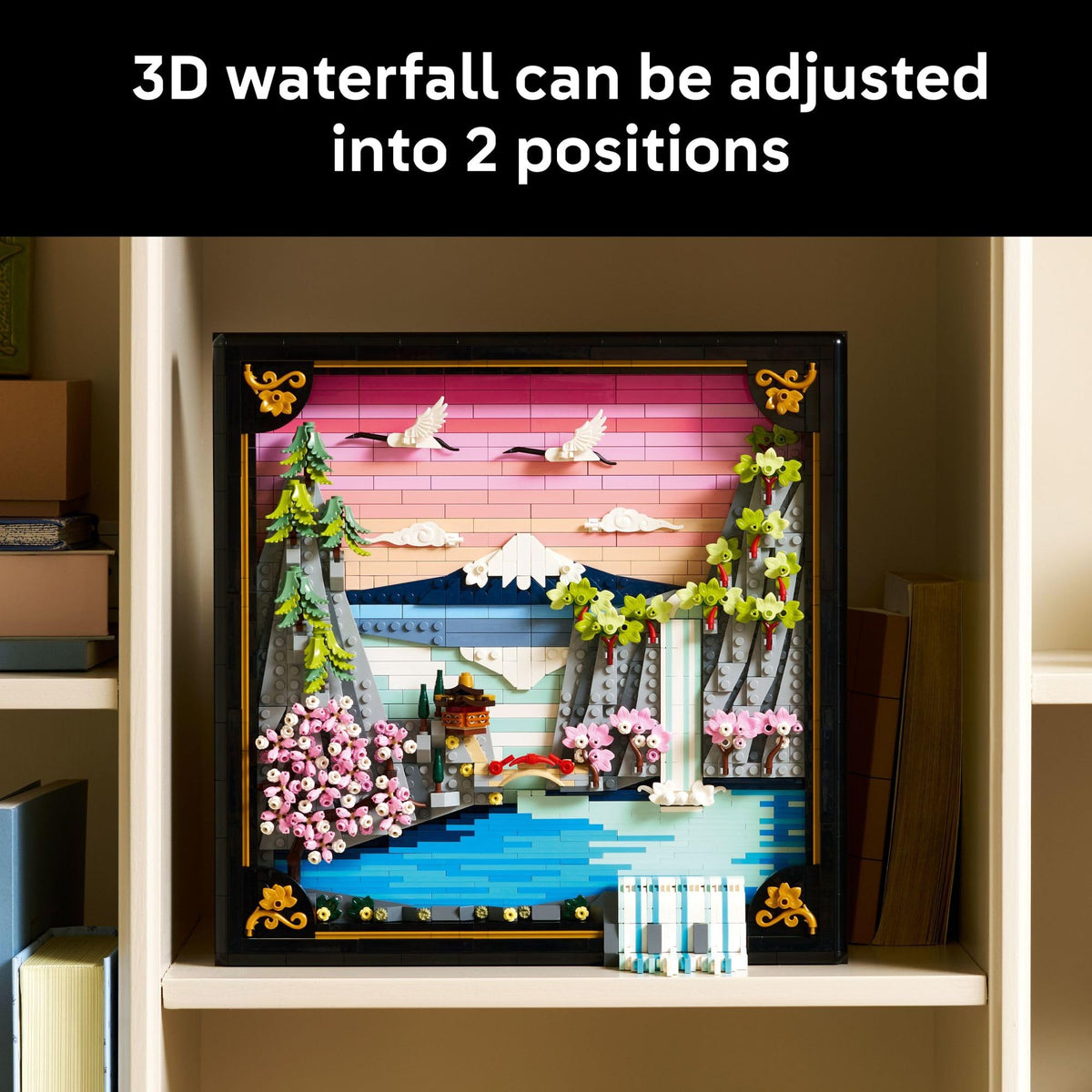 LEGO Art Japanese Cherry Blossom Landscape Building Set for Adults - Room Decoration & Gift for Women & Men, Ages 18+ - Framed Wall Decor, Stand or Hang to Display - 31218 🍁 All In One Marketplace Canada