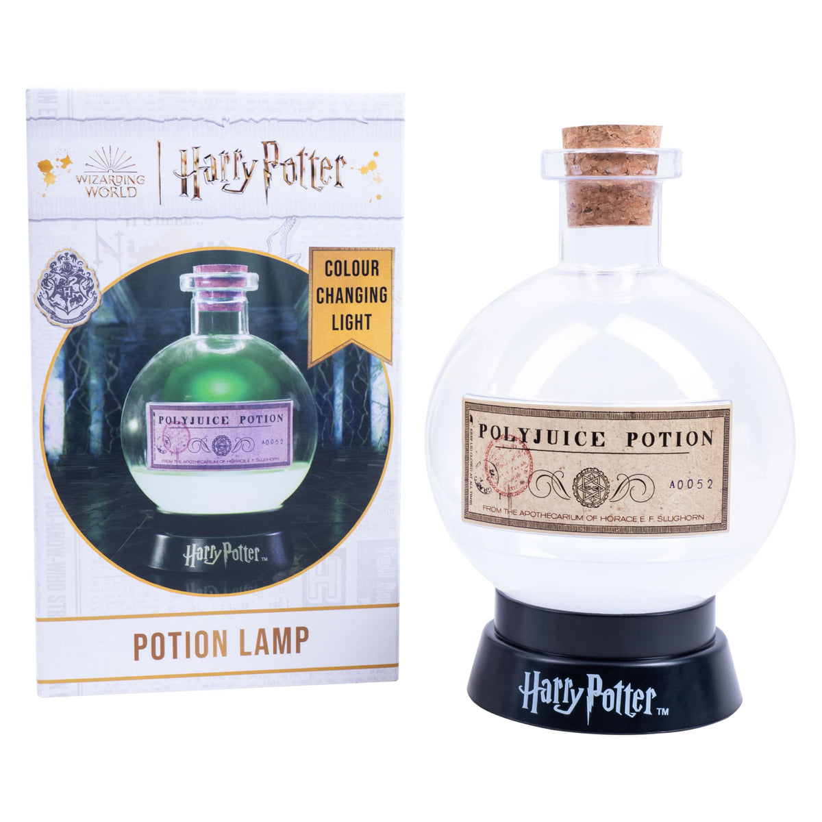 Fizz Creations Harry Potter Large Potion Mood Lamp Multicolor. Polyjuice Potion Lamp. LED Illuminated Color Changing Night Light. Halloween Decorations.