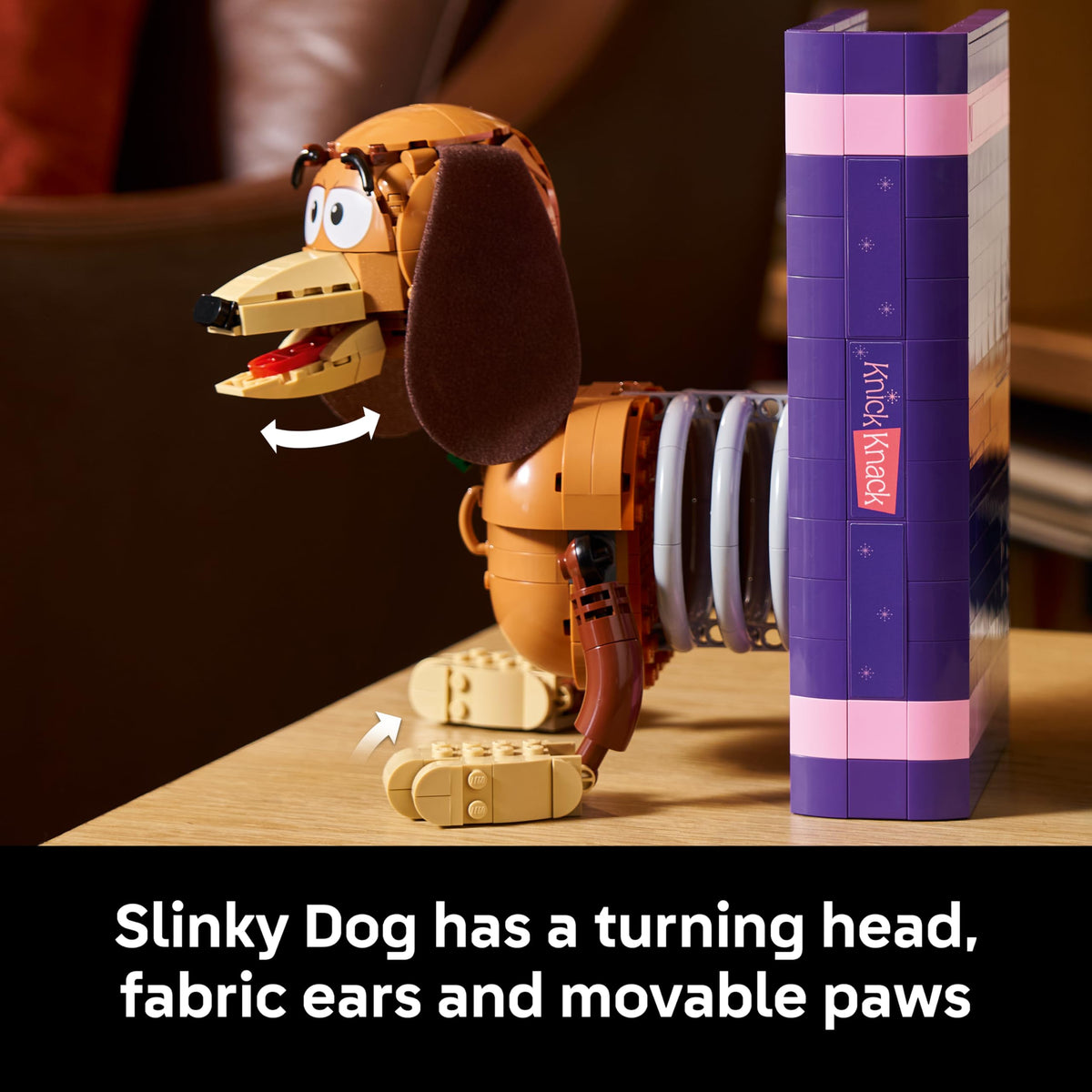 LEGO Disney and Pixar Toy Story Slinky Dog Bookends - Building Set for Adults, Ages 18+ - Disney Gifts for Fans - Bedroom, Shelf or Office Decor - 43301 🍁 All In One Marketplace Canada