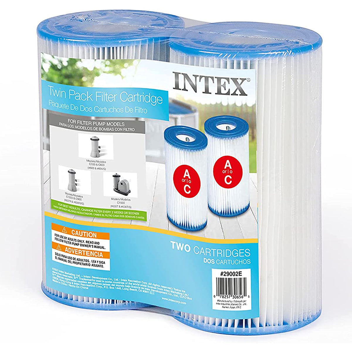 INTEX 29002E Type A Pool Filter Cartridge: for INTEX Filter Pumps – Easy-to-Clean – Dacron Paper – Efficient Filtration – Two Pack 🍁 All In One Marketplace Canada