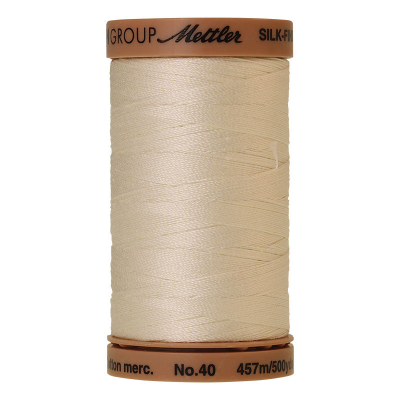 Mettler Silk-Finish - Muslin - 40wt Cotton Thread 500yd/457m