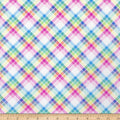 Bunny Tails by Robert Giordano - White Plaid