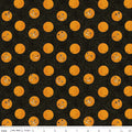 Riley Blake - Costume Maker's Act II - Jack-o-Lantern Balloons Black - C16007-BLACK