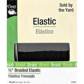 Black Braided Elastic 1/2in
