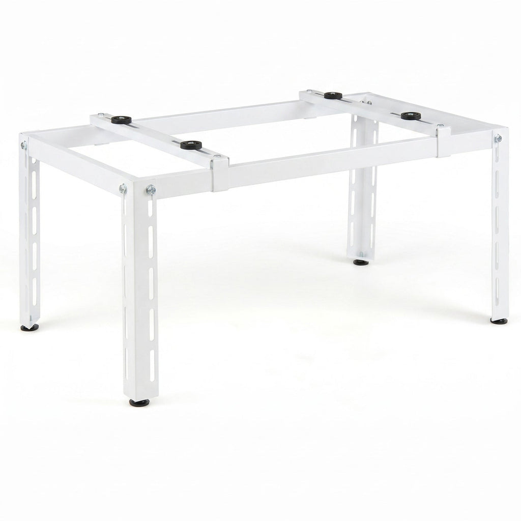 Mini Split Ground Stand Adjustable for 9000-36000 BTU Ductless Air Conditioners Heat Pump-White