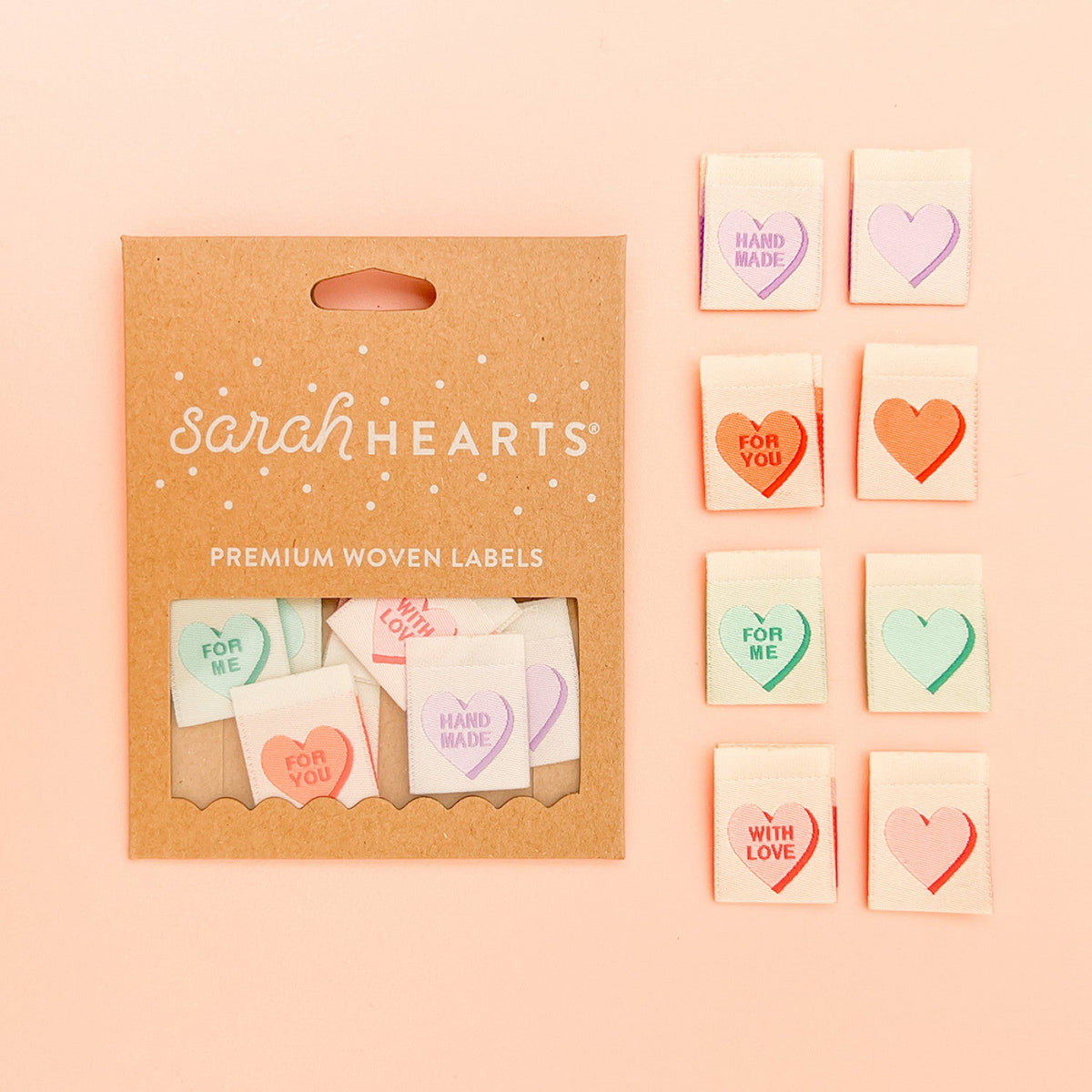 Valentine's Day Candy Heart Label