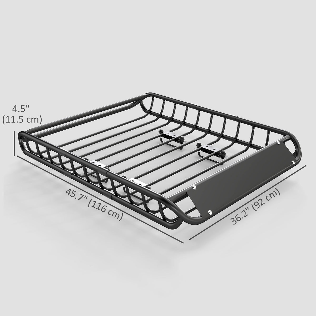 Roof Rack Cargo Carrier Basket, 150LBS Heavy Duty Roof Basket, 46" x 36" x 4.5" Rooftop Cargo Carrier for SUV, Truck