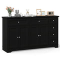 Buffet Sideboard 59 inches Modern Coffee Bar Station Console Table-Black