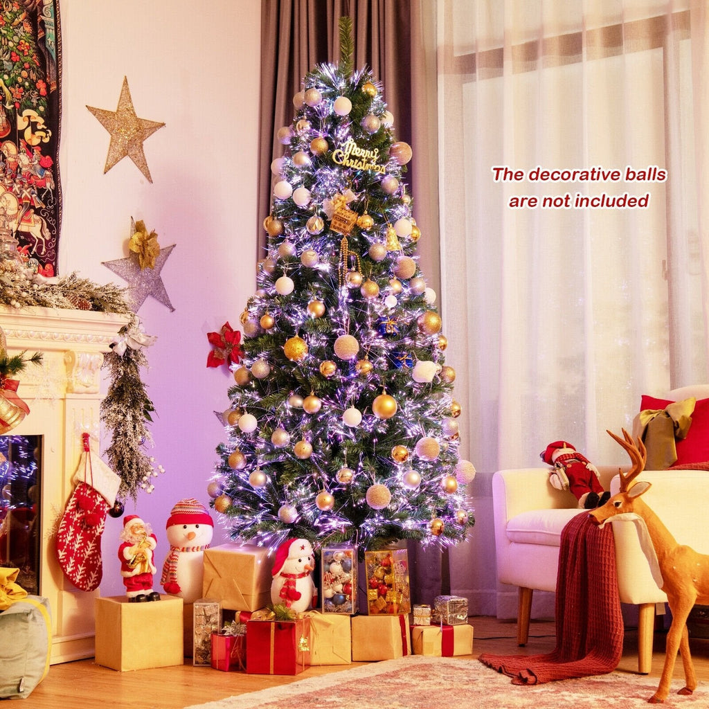 7 FT Fibre Optic Christmas Tree, 820 Branch Tips with Colour Changing Light