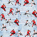 Robert Kaufman- Hockey Down The Ice- QC306-BLU
